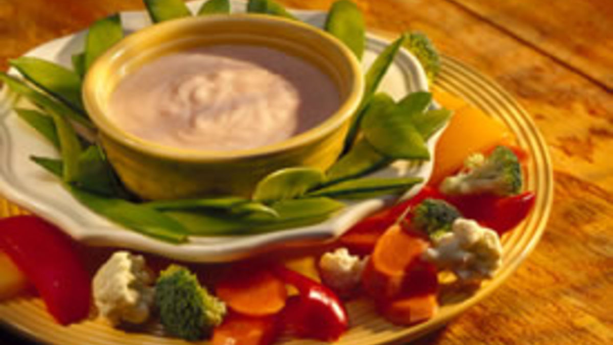 Tangy Yogurt Dip with Veggies