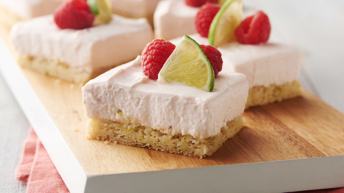 Creamy Raspberry-Limeade Bars