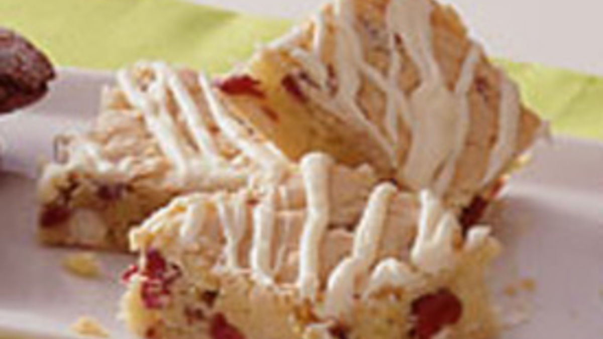 White Chocolate-Cranberry Bars