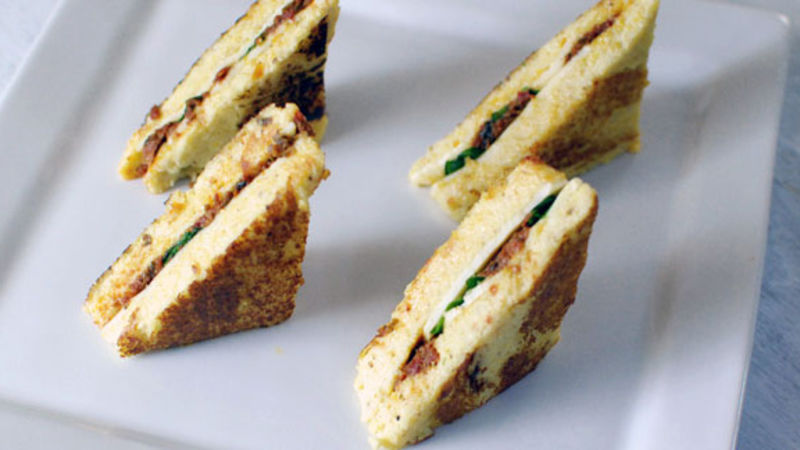 Polenta Grilled Cheese Recipe - Tablespoon.com