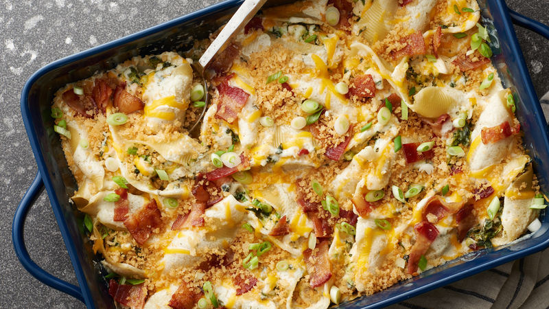Chicken Bacon Ranch Stuffed Shells