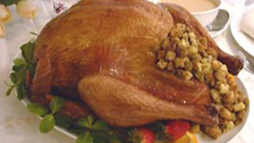 Stuffed Roast Turkey and Gravy