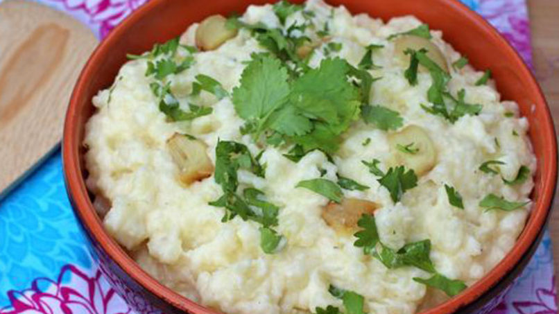 Puré de Papa con Cilantro y Ajo Asado