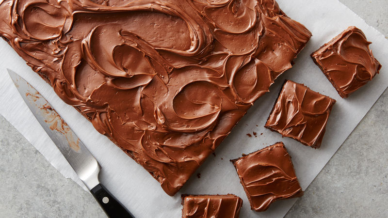 Zucchini Brownies prepared recipe with frosting