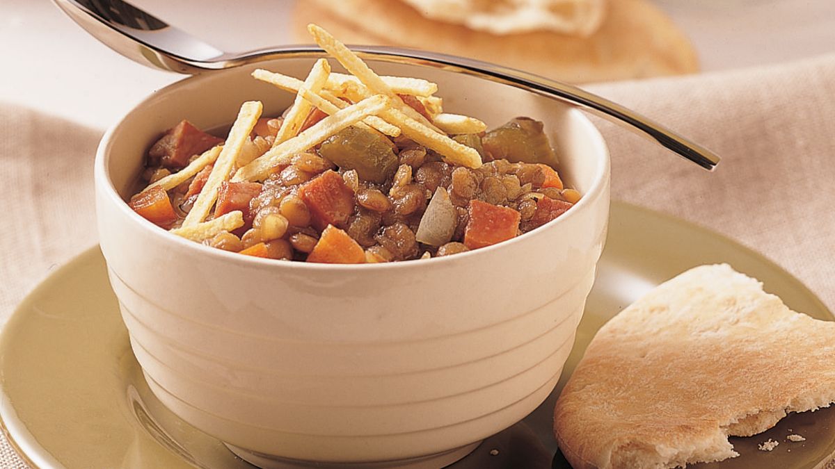 Slow-Cooker Ham and Lentil Stew