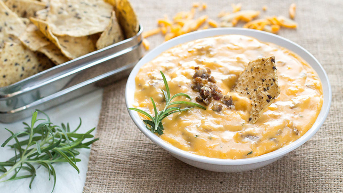 Cheesy Sausage and Rosemary Breakfast Dip