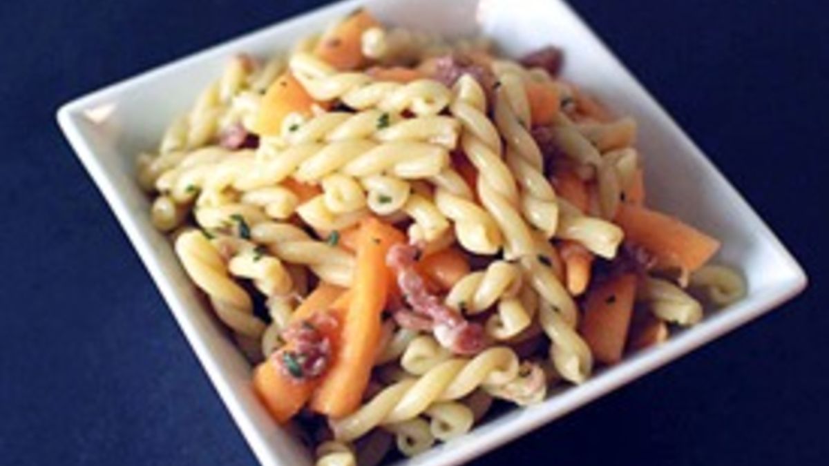 Cantaloupe, Prosciutto and Marjoram Pasta Salad
