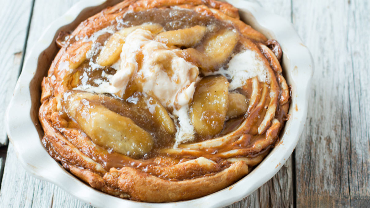 Bananas Foster Crescent Swirl