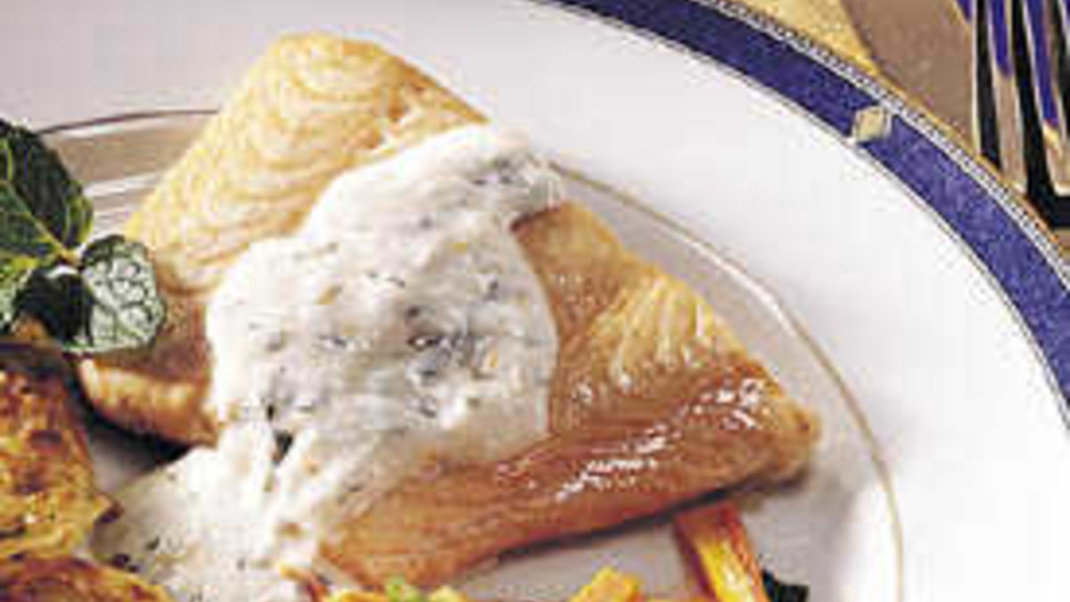 Salmon with Mint Sauce