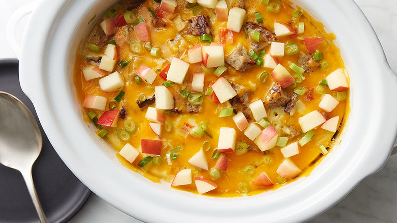 Slow-Cooker Chicken Apple Sausage Egg Casserole