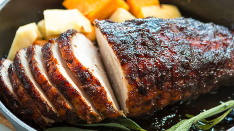 Pechuga de Pavo con Higos y Chile Ancho