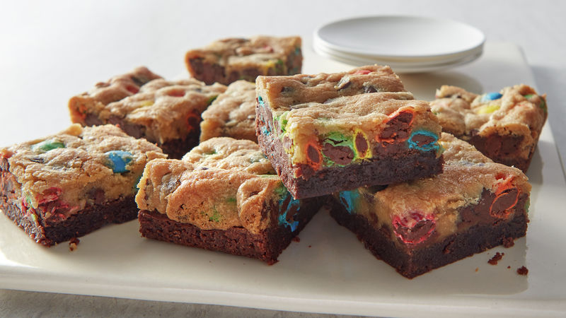 3-Ingredient M&M's™ Brookie Bars