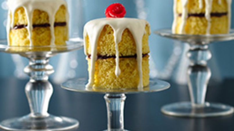 English Rose Jam Cake Stacks