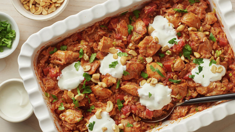 Easy Butter Chicken Casserole prepared recipe