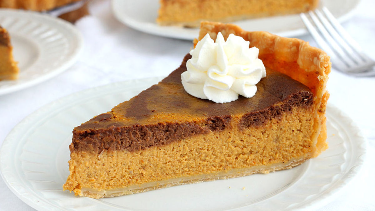 Chocolate-Pumpkin Pie
