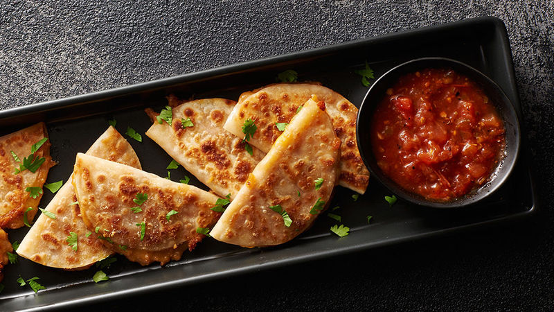 Cheesy Wonton Quesadillas