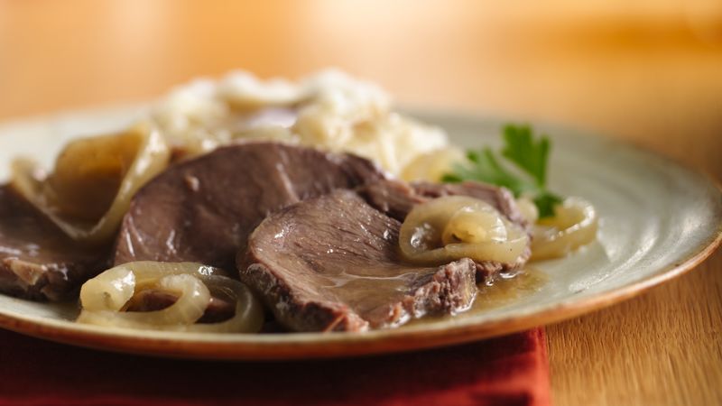 Slow Cooker Caramelized Onion Pot Roast