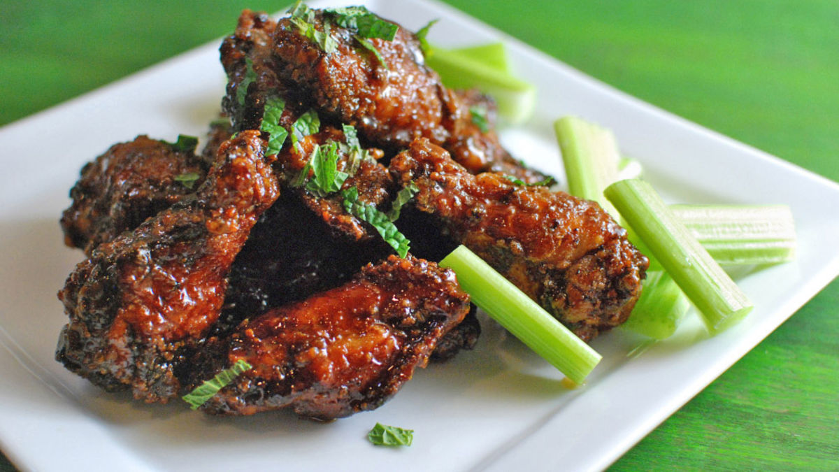 Lemon and Orange Glazed Chicken Wings