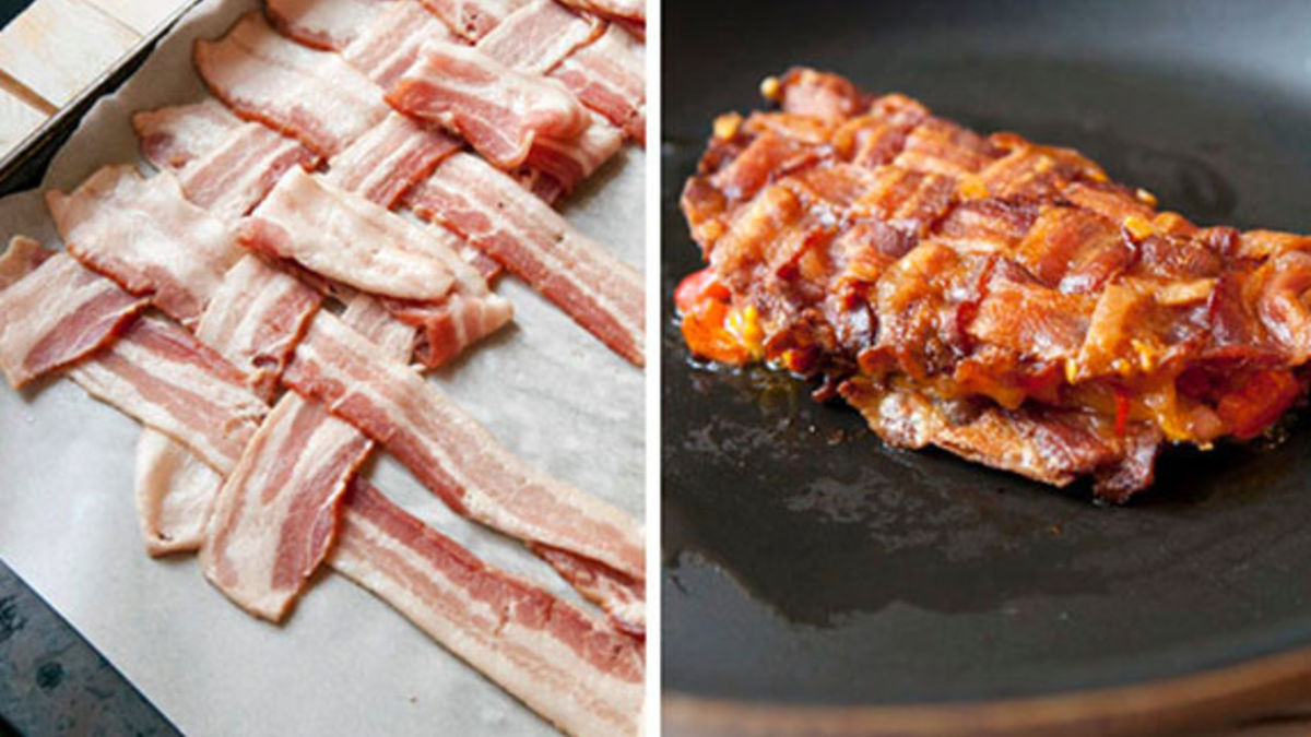 Bacon Weave Quesadilla