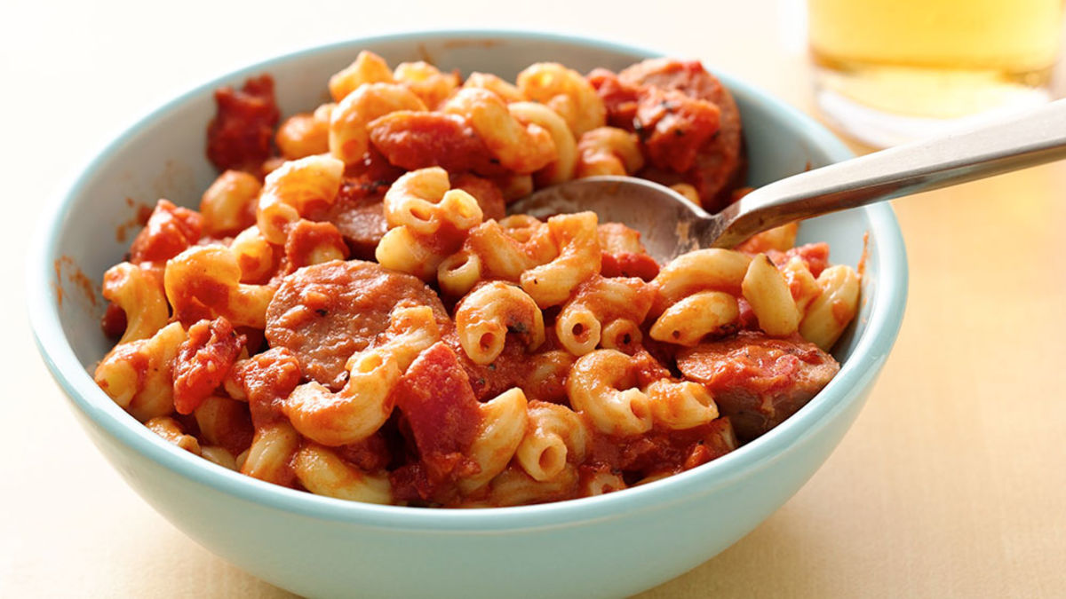 Creamy Marinara Pasta with Chicken Sausage 