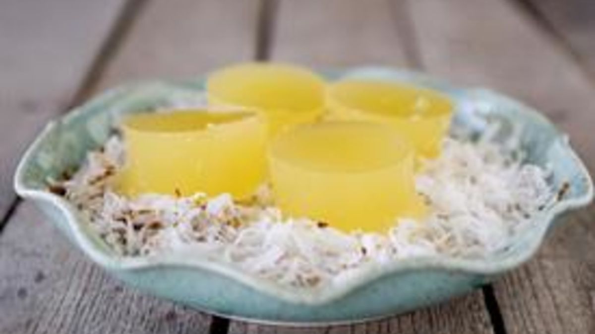 Pineapple Coconut Jello Shots