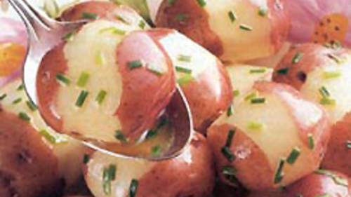 New Potatoes with Chive Butter