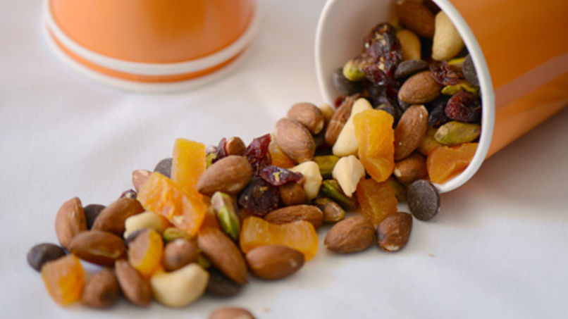 Trail Mix con Papaya y Chocolate