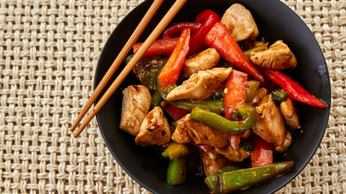 Vegetable-Chicken Stir-Fry
