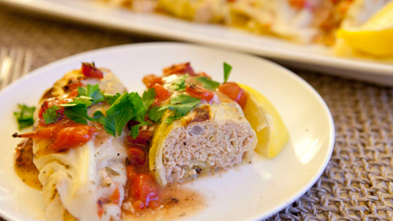 Skinny Cabbage Rolls with Quinoa Recipe - Tablespoon.com