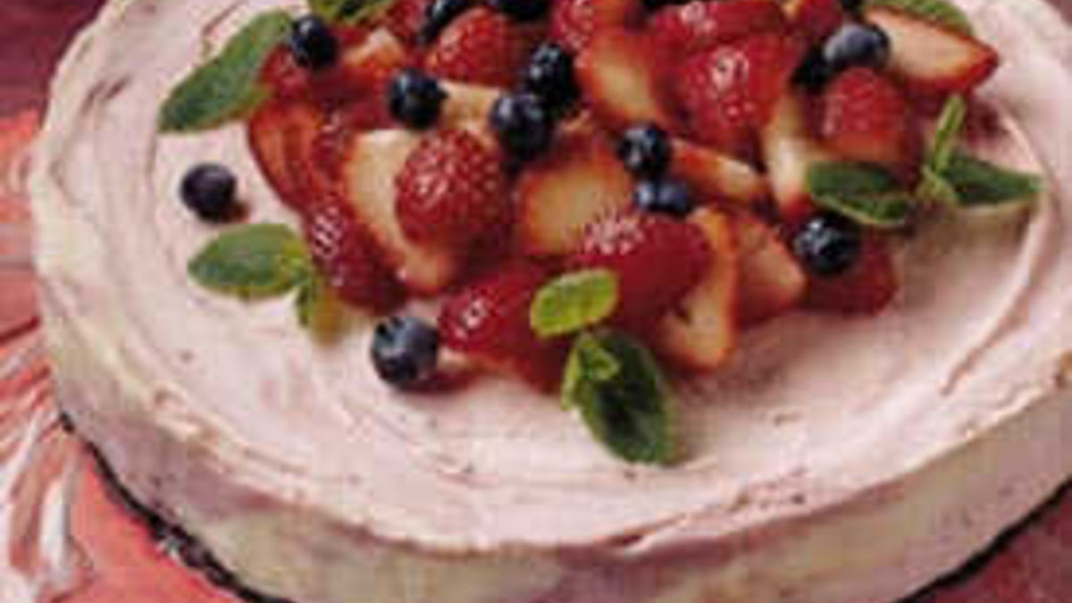 Frosty Marbled Yogurt Dessert 