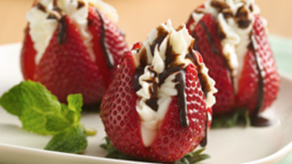 Cream-Filled Strawberries