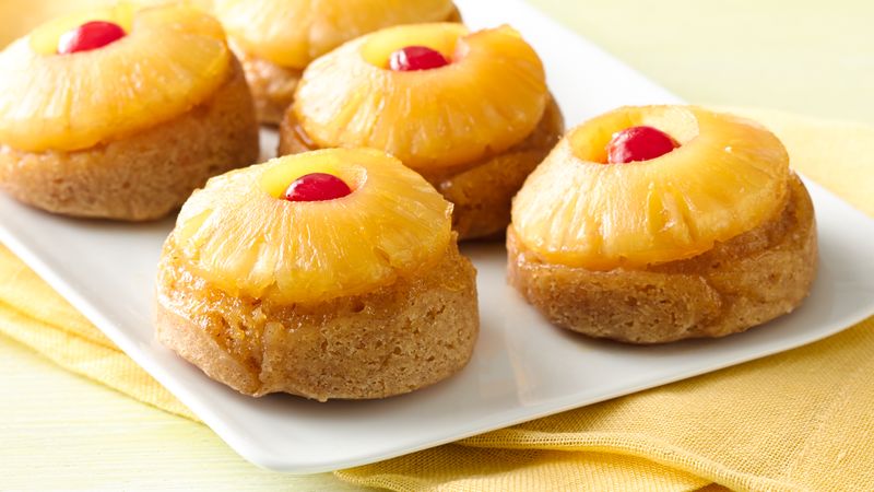 Gluten-Free Mini Pineapple Upside Down Cakes prepared recipe