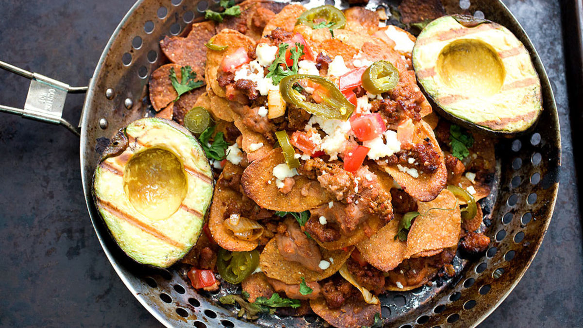 Grilled Chorizo Nachos