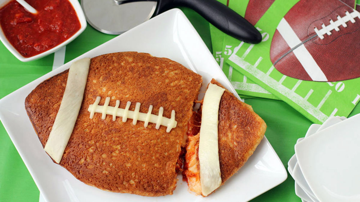 Stuffed Pizza Football