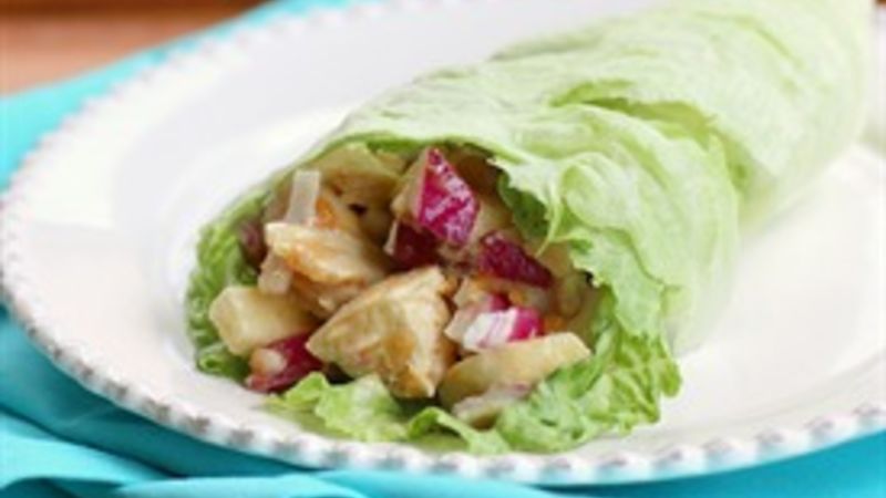 Chicken and Peanut Butter Lettuce Wraps Recipe - Tablespoon.com