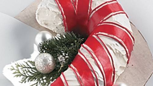 Holiday Candy Cane Cake