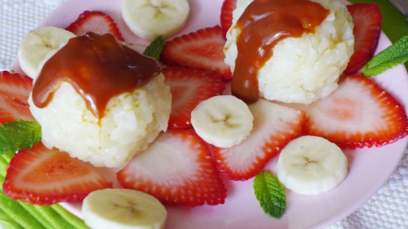 Strawberries and Banana Rice Bites