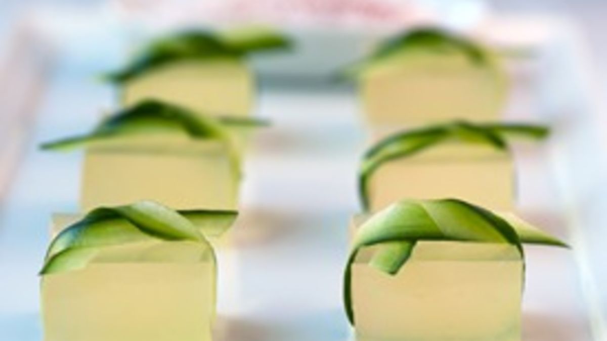 Cucumber Lime Margarita Jello Shots