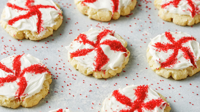 Easy Peppermint Candy Cookies prepared recipe
