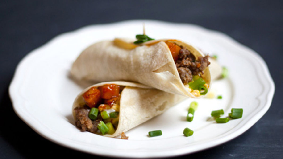 Asian Breakfast Tacos