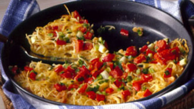 Vermicelli Frittata with Clams Recipe - BettyCrocker.com
