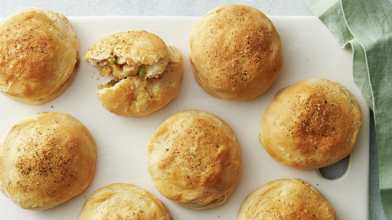 Freezer-Friendly Chicken Philly Biscuit Bombs