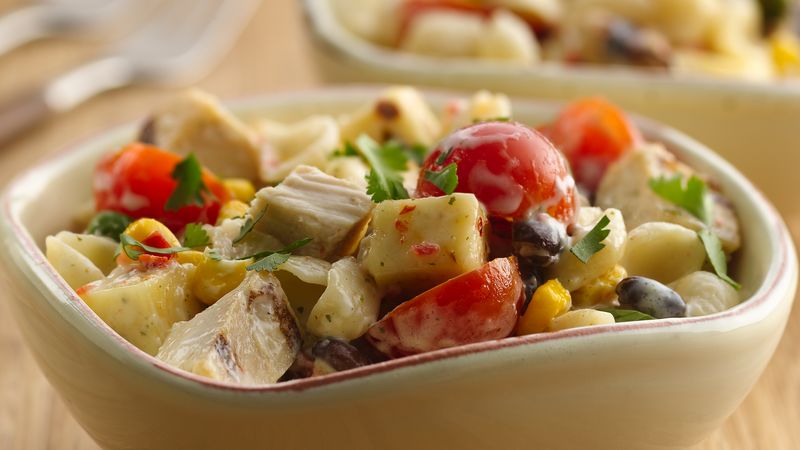 Southwest Chicken Ranch Pasta Salad