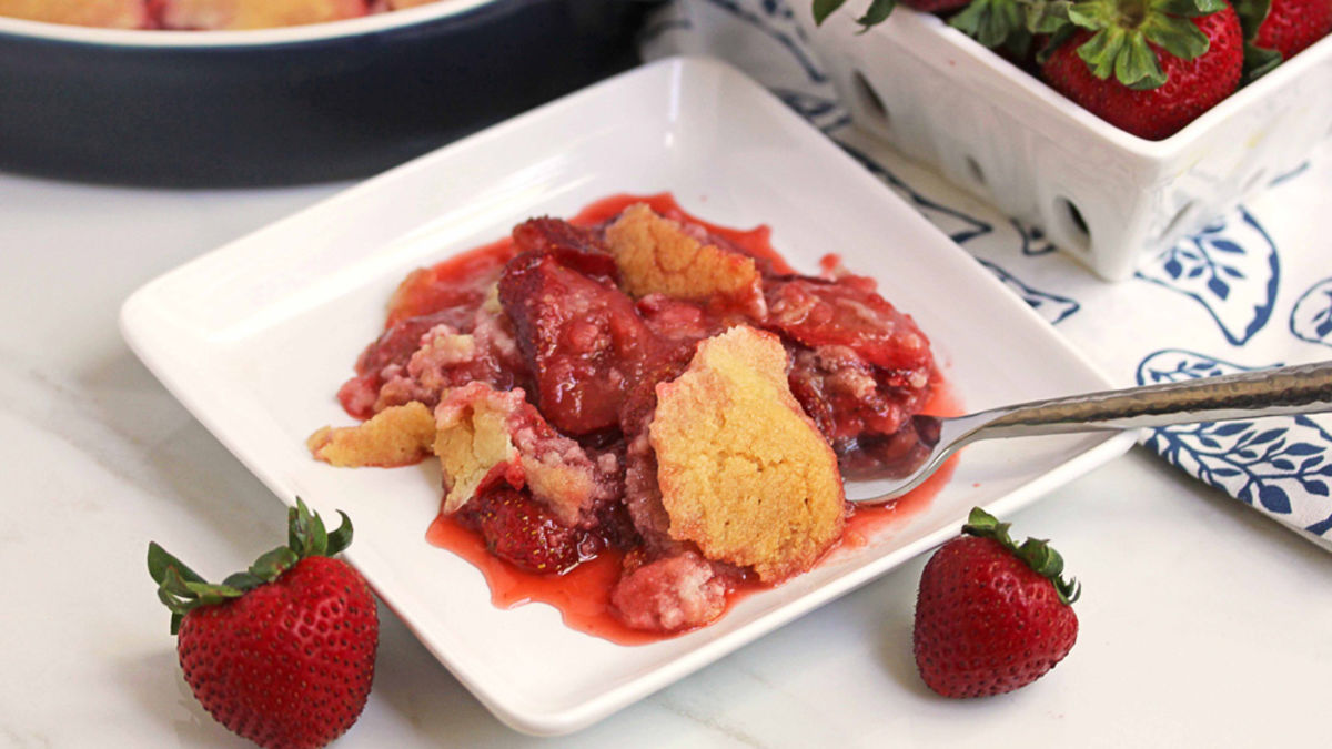 Strawberry Cookie Cobbler