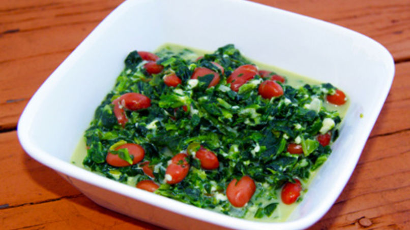 Quelites (Espinacas) con Frijoles
