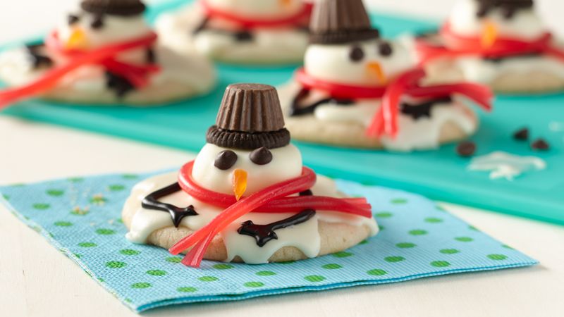 Melted Snowmen Cookies