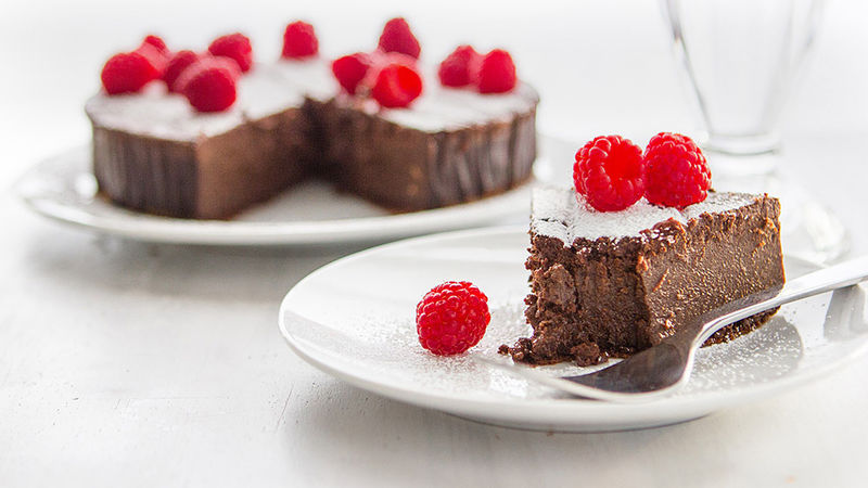 4 Ingredient Chocolate Raspberry Cake