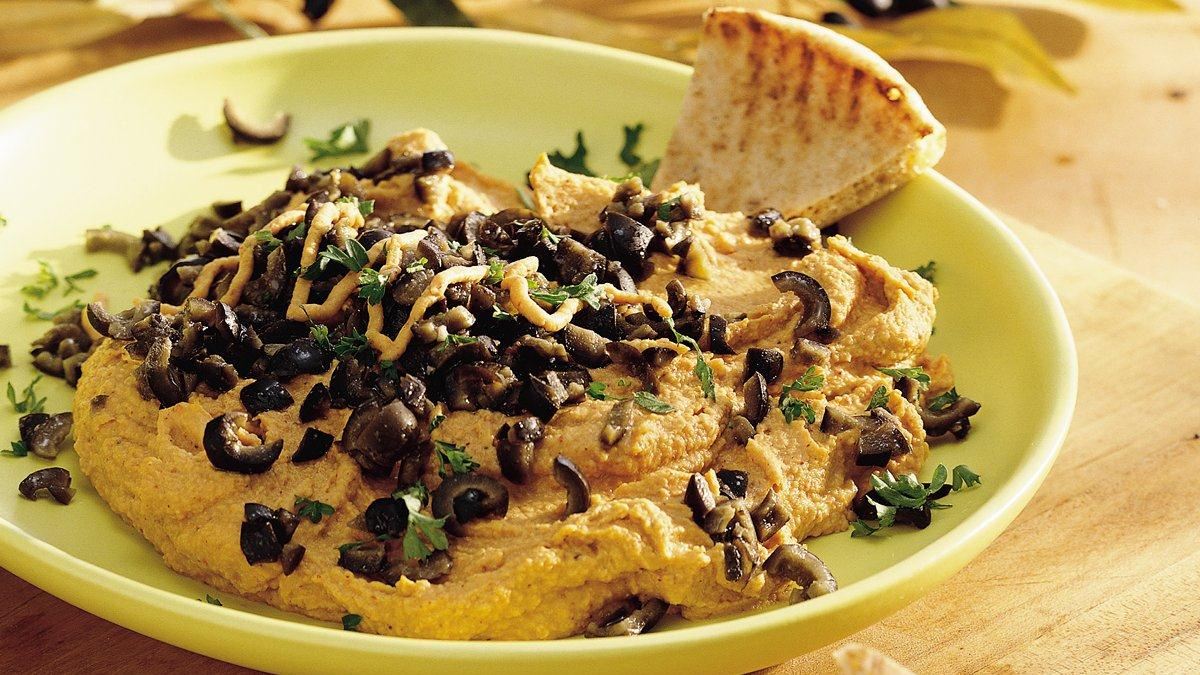 Tapenade de hoummos et d'olives 
