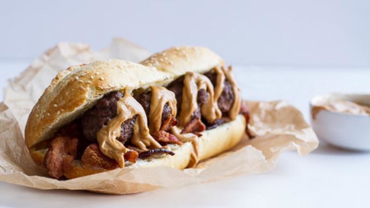 Peanut Butter, Meatball and Bacon Subs