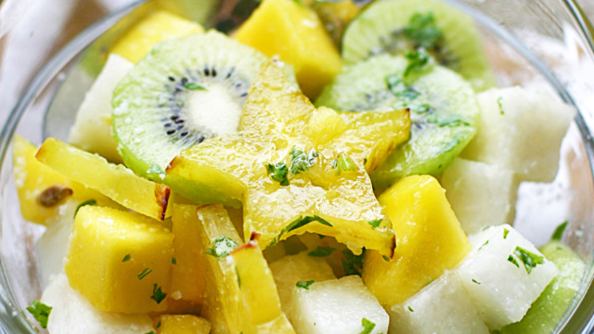 Jicama Lime Tropical Fruit Salad